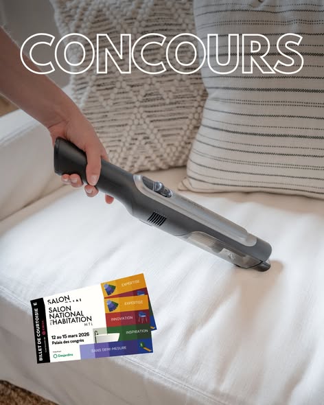 Concours Gagnez un aspirateur Handvac Airstream et une paire de billets pour le salon national de l'habitation!