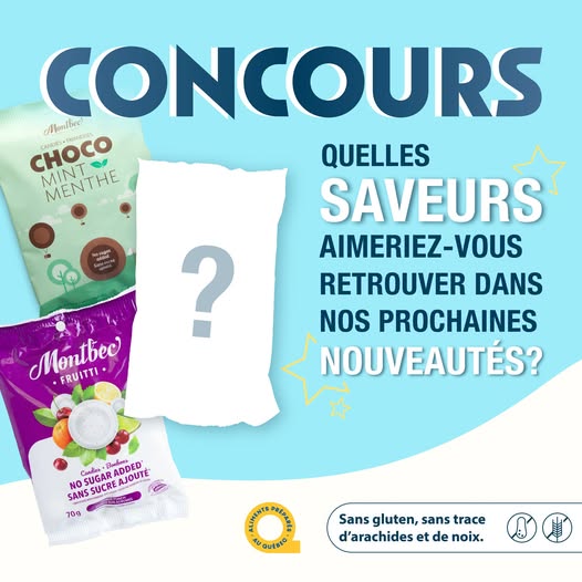 Concours Gagnez un assortiment complet des Confiseries Mont-Bec!