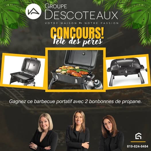 Concours Gagnez un barbecue portatif avec 2 bonbonnes de propane! Concours Gagnez un barbecue portatif avec 2 bonbonnes de propane!