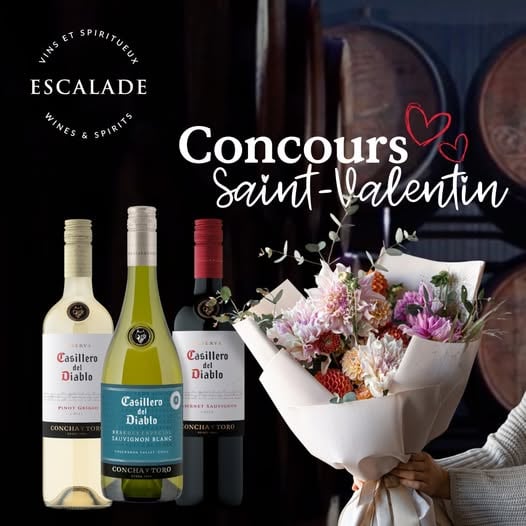 Concours Gagnez un bouquet de fleurs et trois bouteilles de vin!