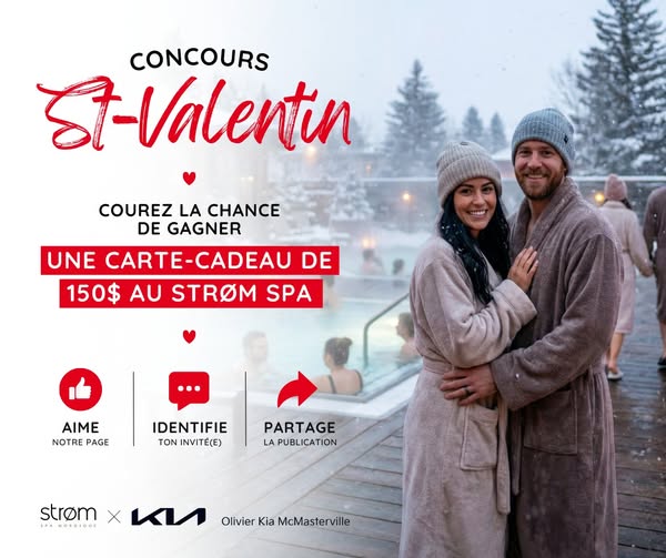 Concours Gagnez un certificat cadeau de 150$ au Stom spa nordique!