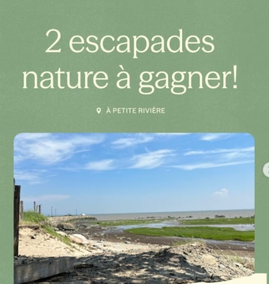 Concours Gagnez un des 2 séjours pour deux en pleine nature!