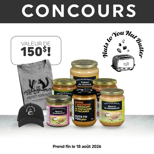 Concours Gagnez un ensemble-cadeau grâce à Nuts to You!