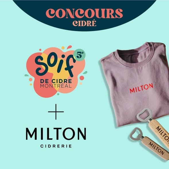 Concours Gagnez un ensemble complet soif de cidre Montréal pour deux personnes!