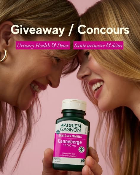 Concours Gagnez un ensemble de produits pour soutenir votre santé urinaire et votre bien-être global!