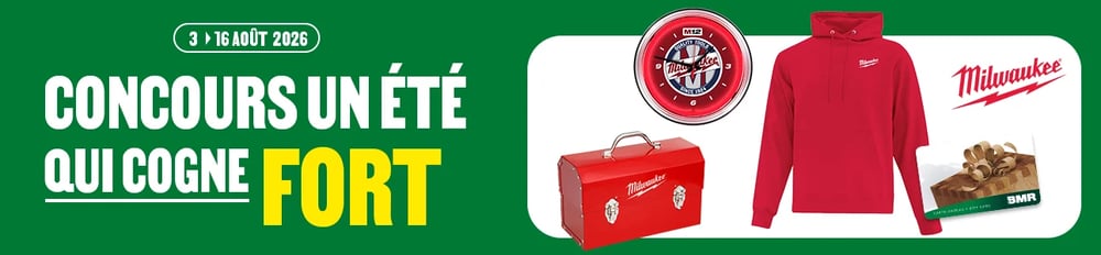 Concours Gagnez un ensemble promotionnel Milwaukee!
