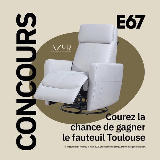 Concours Gagnez un fauteuil inclinable Toulouse!
