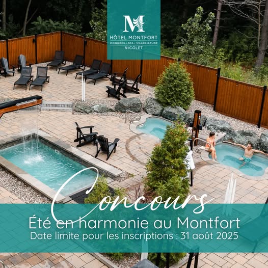 Concours Gagnez un forfait « Doux Répit » d'une valeur de 800$ à l'Hôtel Montfort !
