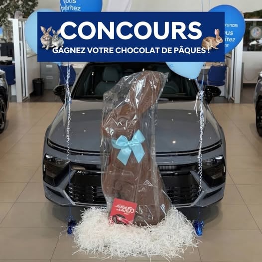 Concours Gagnez un lapin de Pâques de 2 kg et un guide l'auto 2026!