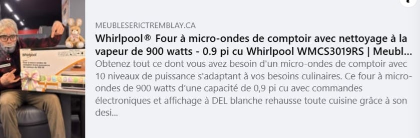 Concours Gagnez un micro-onde Whirlpool!