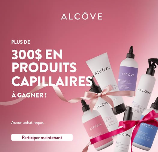 Concours Gagnez un panier cadeau Alcôve!