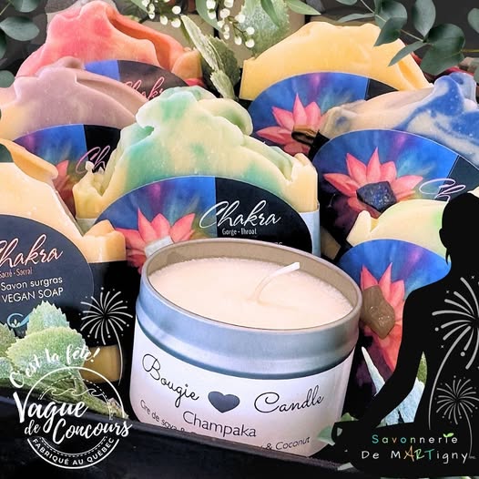 Concours Gagnez un panier comprenant 7 savons et une bougie!