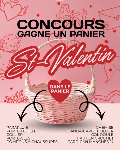 Concours Gagnez un panier coup de coeur rempli de vêtements et accessoires!
