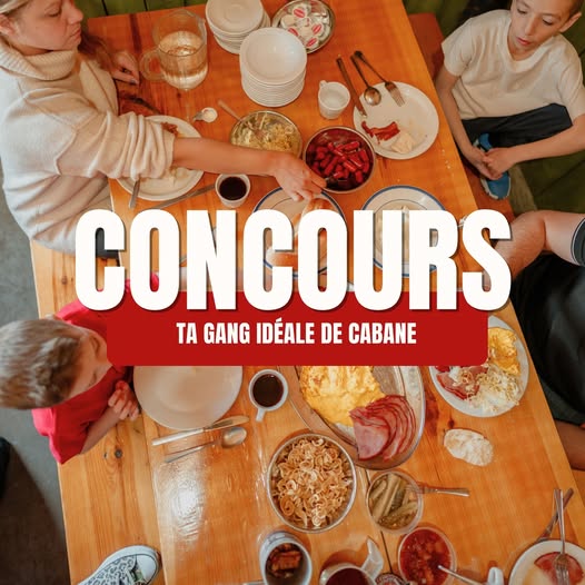 Concours Gagnez un repas pour 4 à la cabane à sucre!