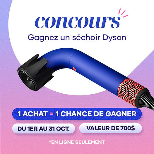 Concours Gagnez un séchoir Dyson Supersonic R!