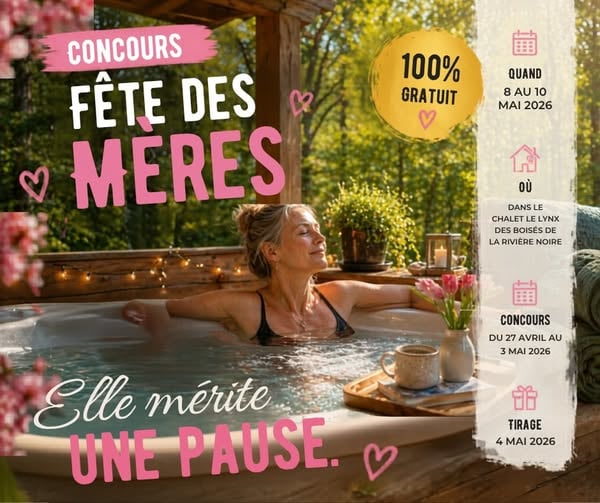Concours Gagnez un séjour dans le chalet Lynx du 8 au 10 mai!