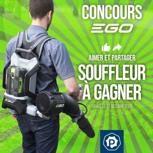 Concours Gagnez un souffleur sac à dos EGO 600CFM! Concours Gagnez un souffleur sac à dos EGO 600CFM!