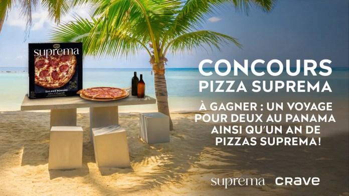 Concours Gagnez un voyage pour deux au Panama et un an de pizzas Suprema!