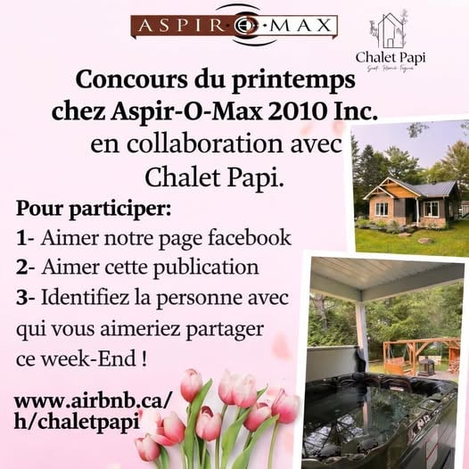 Concours Gagnez un week-end au chalet!