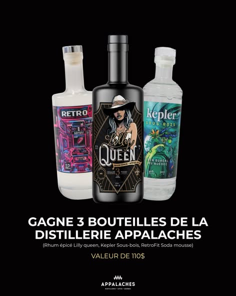 Concours Gagnez une boîte cabane à sucre filet gourmet et 3 bouteilles Appalaches Distillerie!