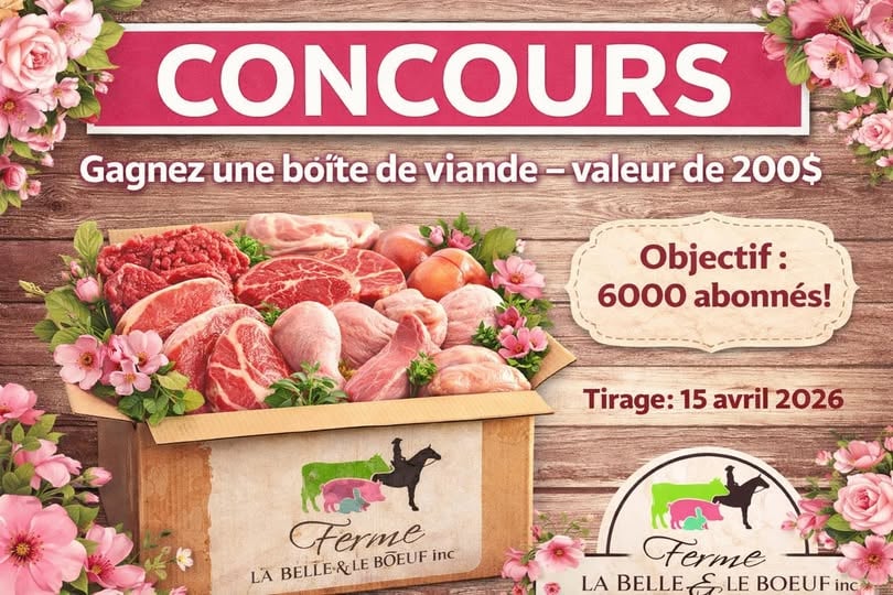Concours Gagnez une boîte de viande d'une valeur de 200$!