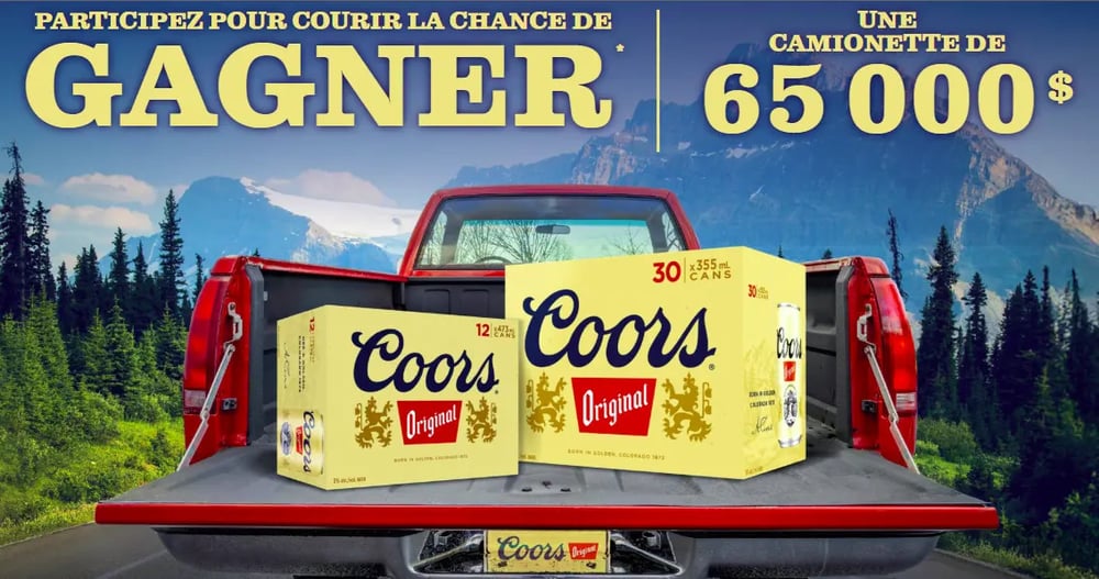 Concours Gagnez une camionnette d'une valeur de 65 000$!