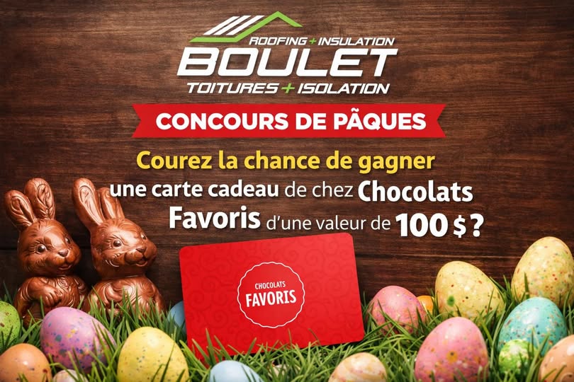 Concours Gagnez une carte cadeau Chocolats favoris de 100$!