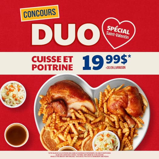 Concours Gagnez une carte cadeau de 100 $ chez Benny & Au Coq!