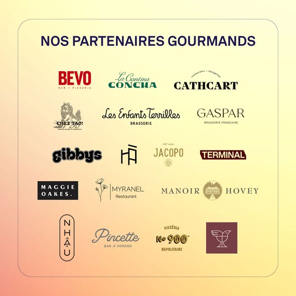 Concours Gagnez une carte cadeau de 100$ chez l'un des partenaires gourmands du défi!