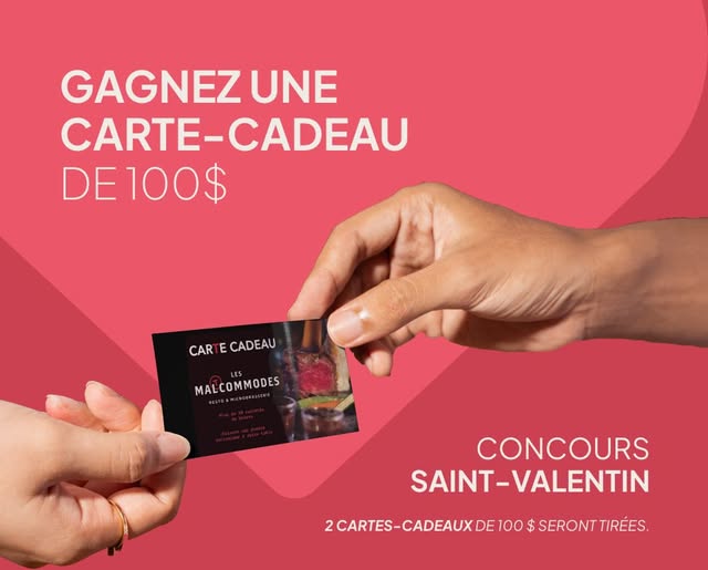 Concours Gagnez une carte cadeau de 100$ Les Maltcommodes!