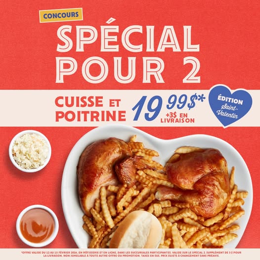 Concours Gagnez une carte cadeau de 100$ Rôtisseries Fusée!