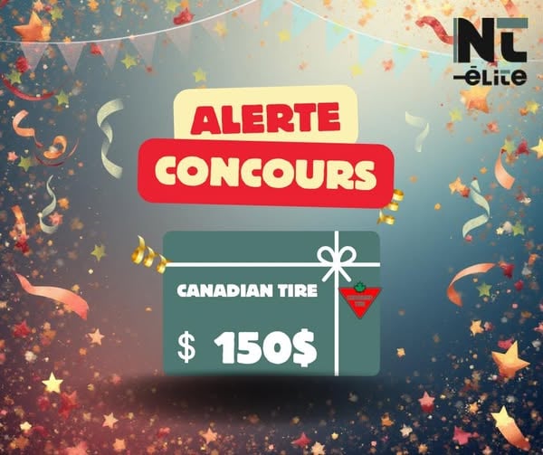 Concours Gagnez une carte cadeau de 150$ chez Canadian Tire!