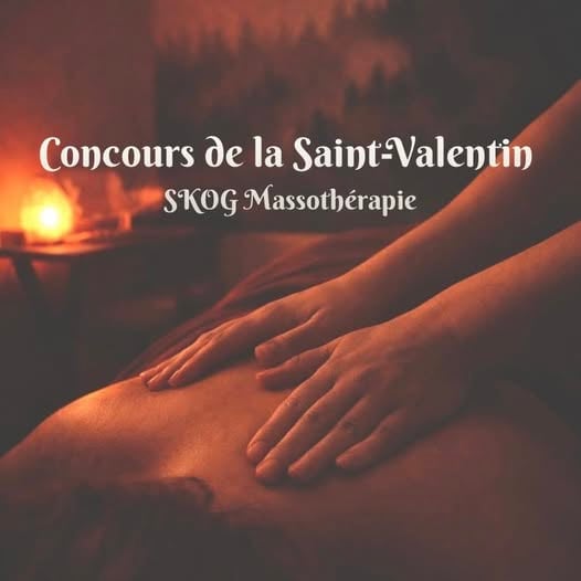 Concours Gagnez une carte cadeau de 50$ chez Skog Massothérapie!