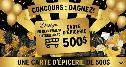 Concours Gagnez une carte-cadeau d’épicerie de 500 $ !