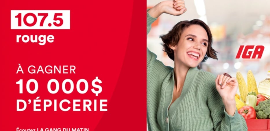 Concours Gagnez une carte cadeau d'épicerie!