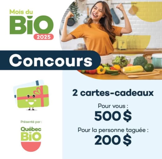 Concours Gagnez une carte-cadeau d’une valeur de 500 $