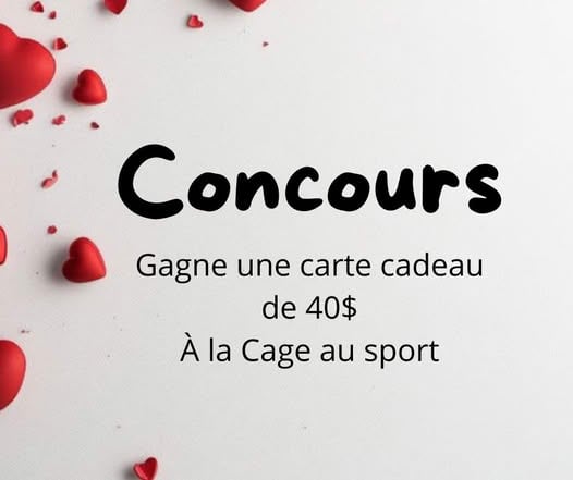 Concours Gagnez une carte cadeau La cage aux sports de 40$!