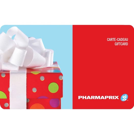 Concours Gagnez une CARTE CADEAU PHARMAPRIX d'une valeur de 100$! Concours Gagnez une CARTE CADEAU PHARMAPRIX d'une valeur de 100$!