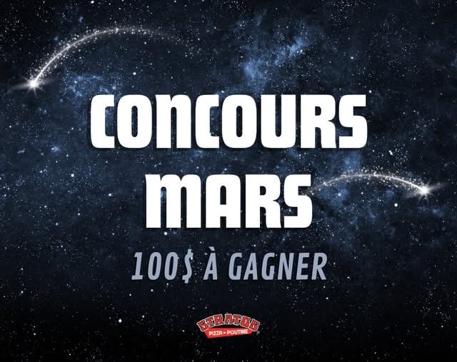 Concours Gagnez une carte cadeau Stratos Pizza - Poutine de 100$!