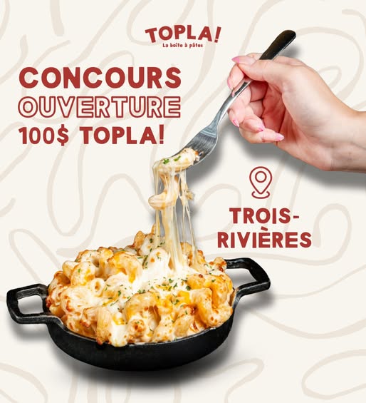 Concours Gagnez une carte-cadeau TOPLA! de 100$!
