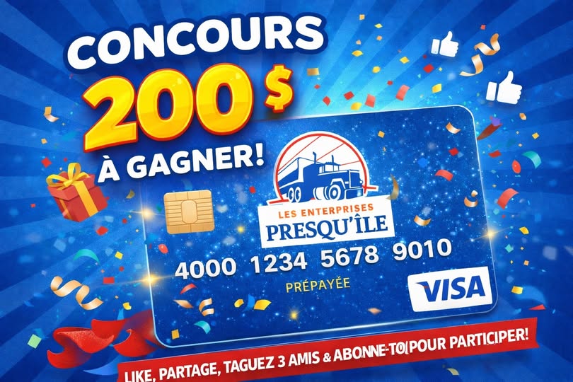 Concours Gagnez une carte prépayée de 200$!