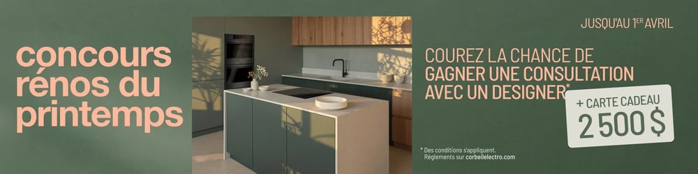 Concours Gagnez une consultation avec une designer et une carte cadeau de 2500$!