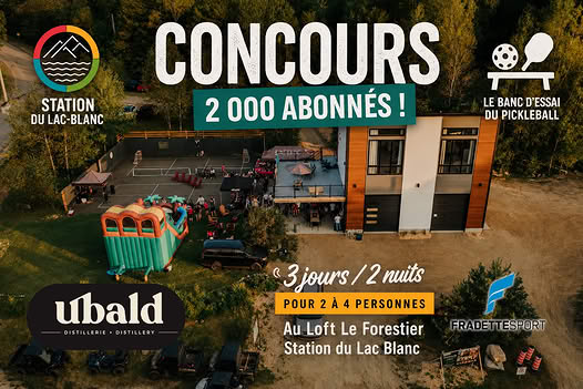 Concours Gagnez une escapade pickleball et détente dans la magnifique région de Portneuf!