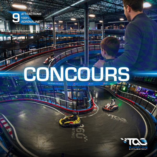 Concours Gagnez une expérience TAG E-KARTING pour 4 personnes!