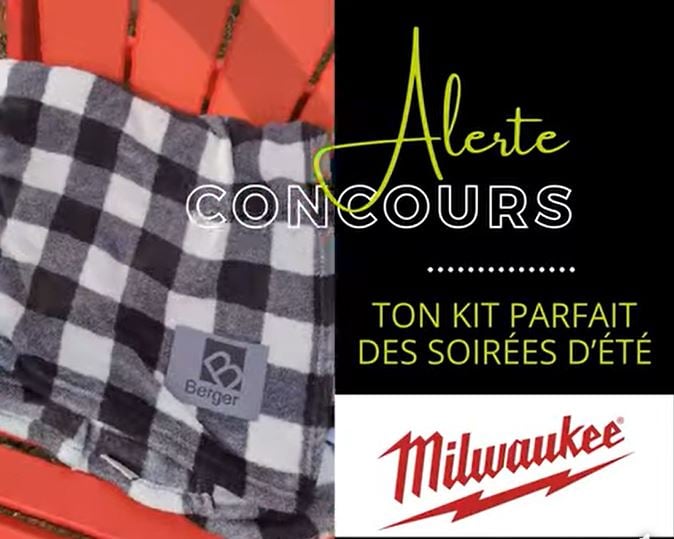 Concours Gagnez une glacière, deux chaises Adirondack et un foyer Milwaukee!