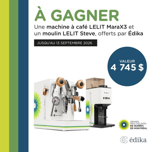 Concours Gagnez une machine à café LELIT MaraX3 et un moulin LELIT Steve!
