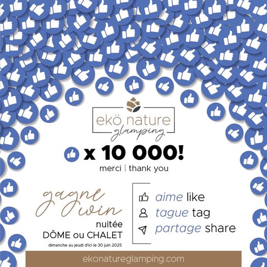 Concours GAGNEZ UNE NUITÉE DANS UN DÔME OU CHALET! Concours GAGNEZ UNE NUITÉE DANS UN DÔME OU CHALET!