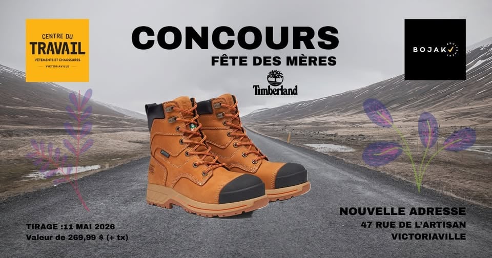 Concours Gagnez une paire de bottes de travail Timberland!