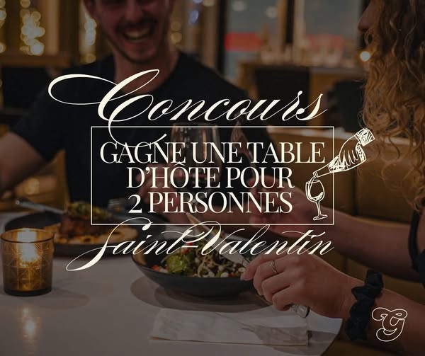 Concours Gagnez une table d'hôte pour deux chez Georgio!