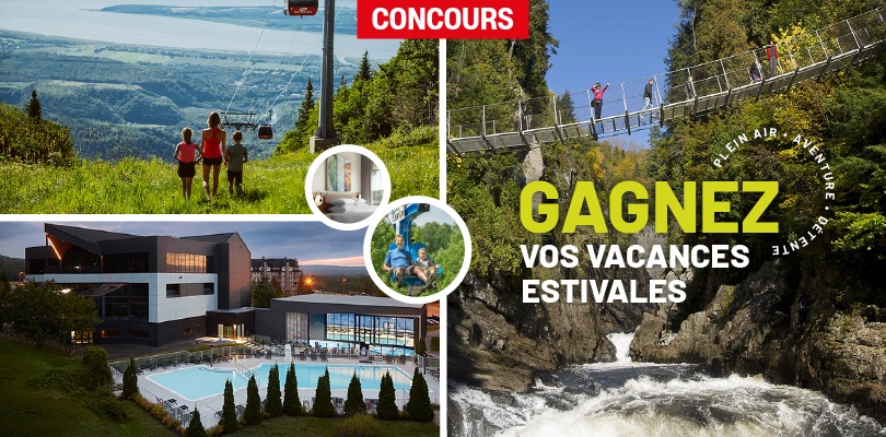 Concours Gagnez vos vacances estivales avec un forfait plein air et détente!